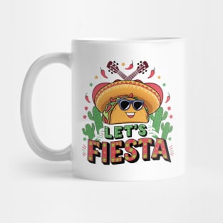 Let's Fiesta Taco Cinco De Mayo Boys Men Kids Mexican Party Mug